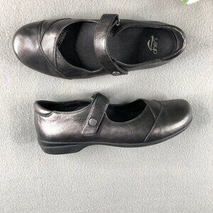 Abeo Womens Sz8 Leather Abby Metallic Mary Jane Walking Shoes